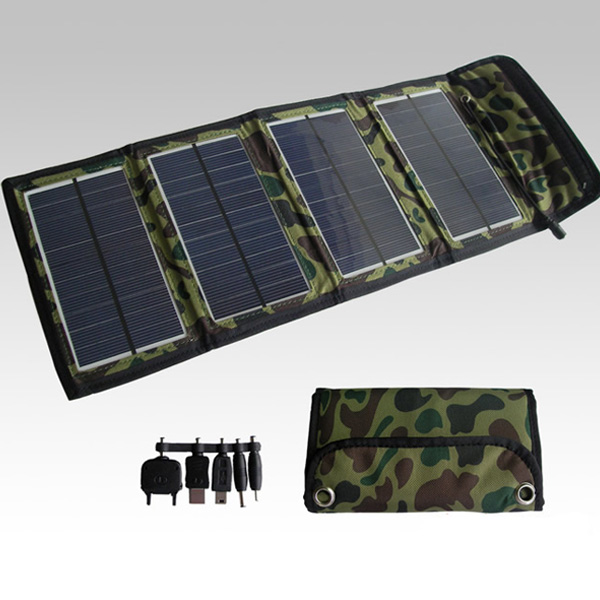 Folding Portable USB Mobile Phone Solar Panel Charger