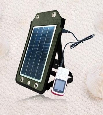 5W waterproof portable solar mobile charger for mobile phone